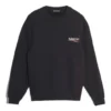 Erkek Balenciaga Logo Baskılı Uzun Kollu Siyah 556147TBV141000