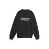 Erkek Balenciaga Logo Baskılı Uzun Kollu Siyah 556147TBV141000