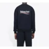 Erkek Balenciaga Logo Baskılı Uzun Kollu Siyah 556147TBV141000