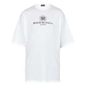 Erkek Balenciaga Logo Baskılı Yuvarlak Yaka Kısa Kollu Beyaz 556150TYK239000 Erkek Balenciaga Logo Baskılı Yuvarlak Yaka Kısa Kollu Beyaz 556150TYK239000