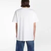 Erkek Balenciaga Logo Baskılı Yuvarlak Yaka Kısa Kollu Beyaz 556150TYK239000
