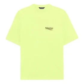 Erkek Balenciaga Logolu Baskılı Kısa Kollu Sarı 641675TJVF77110 Erkek Balenciaga Logolu Baskılı Kısa Kollu Sarı 641675TJVF77110