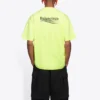 Erkek Balenciaga Logolu Baskılı Kısa Kollu Sarı 641675TJVF77110