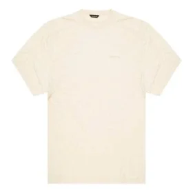 Erkek Balenciaga Logolu Nakışlı Yuvarlak Yaka Kısa Kollu Krem Beyazı 641614TJV829757 Erkek Balenciaga Logolu Nakışlı Yuvarlak Yaka Kısa Kollu Krem Beyazı 641614TJV829757