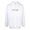 Erkek Balenciaga Logolu Oversize Beyaz Kazak 570811TIV559040