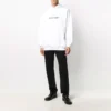 Erkek Balenciaga Logolu Oversize Beyaz Kazak 570811TIV559040