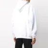 Erkek Balenciaga Logolu Oversize Beyaz Kazak 570811TIV559040