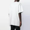 Erkek Balenciaga Logolu Yuvarlak Yaka Kısa Kollu Beyaz Tişört 583214TFV652569