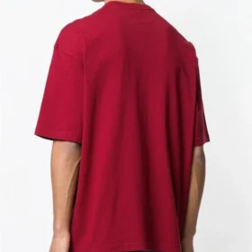 Erkek Balenciaga Logolu Yuvarlak Yaka Kısa Kollu Kırmızı 556148TDV516064 Erkek Balenciaga Logolu Yuvarlak Yaka Kısa Kollu Kırmızı 556148TDV516064