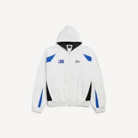 Erkek Balenciaga | NBA işbirliği beyaz/çok renkli oversize fermuarlı kapüşonlu Kapüşonlular