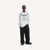 Erkek Balenciaga | NBA işbirliği beyaz/çok renkli oversize uzun kollu tişört