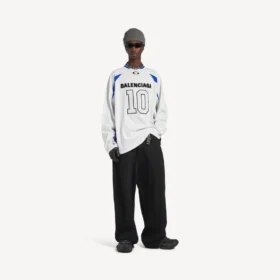 Erkek Balenciaga | NBA işbirliği beyaz/çok renkli oversize uzun kollu tişört Erkek Balenciaga | NBA işbirliği beyaz/çok renkli oversize uzun kollu tişört