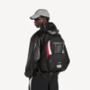 Erkek Balenciaga | NBA işbirliği Explorer sırt çantası, siyah/beyaz/vermilyon kırmızısı