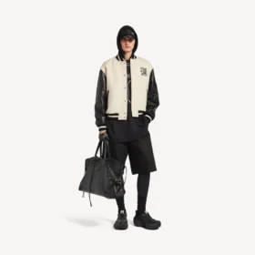 Erkek Balenciaga | NBA işbirliği fildişi renkli üniversite ceketleri