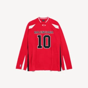 Erkek Balenciaga | NBA işbirliği kırmızı/çok renkli oversize uzun kollu tişört Erkek Balenciaga | NBA işbirliği kırmızı/çok renkli oversize uzun kollu tişört