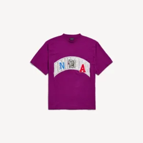 Erkek Balenciaga | NBA işbirliği mor renkli oversize Tişört Erkek Balenciaga | NBA işbirliği mor renkli oversize Tişört
