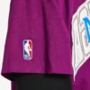 Erkek Balenciaga | NBA işbirliği mor renkli oversize Tişört