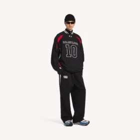 Erkek Balenciaga | NBA işbirliği siyah/beyaz oversize eşofman altı
