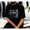 Erkek Balenciaga Oversize Logo Baskılı Retro Omuz Düşüşlü Kısa Kollu Siyah 620969TIVA11000