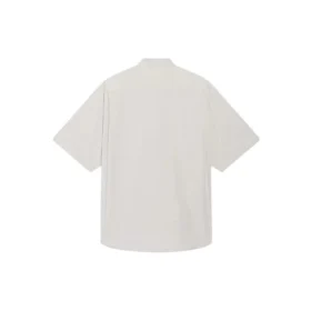 Erkek Balenciaga Pamuklu Bol Kesim Kısa Kollu Gömlek Gri 664627TKM102967 Erkek Balenciaga Pamuklu Bol Kesim Kısa Kollu Gömlek Gri 664627TKM102967
