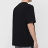 Erkek Balenciaga Paris Love Standart Tişört Baskılı Kısa Kollu Siyah 594579TGV431000