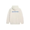 Erkek Balenciaga Polar Uzun Kollu Krem Beyazı 600583TJVA89055
