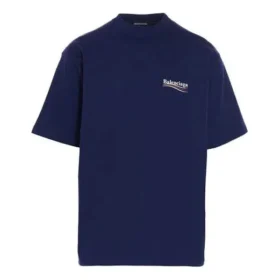Erkek Balenciaga Political Campaign Baskılı Büyük Boy Kısa Kollu Lacivert 641675TIV521195 Erkek Balenciaga Political Campaign Baskılı Büyük Boy Kısa Kollu Lacivert 641675TIV521195