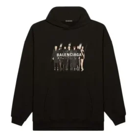 Erkek Balenciaga Portre Logolu Baskı Siyah 620973TIVA21000 Erkek Balenciaga Portre Logolu Baskı Siyah 620973TIVA21000