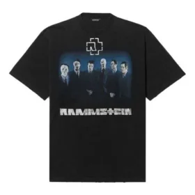 Erkek Balenciaga Rammstein Almanya Grubu Çapraz Desenli Kısa Kollu Siyah 651795TLV511000 Erkek Balenciaga Rammstein Almanya Grubu Çapraz Desenli Kısa Kollu Siyah 651795TLV511000