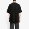 Erkek Balenciaga Rammstein Almanya Grubu Çapraz Desenli Kısa Kollu Siyah 651795TLV511000