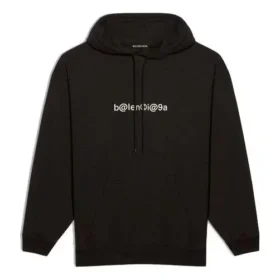 Erkek Balenciaga Sembolik Göğüs Logolu Siyah 570811TIV511070