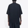 Erkek Balenciaga Sembolik Yuvarlak Yaka Alfabe Baskılı Kısa Kollu Siyah 620969TIV501070