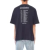 Erkek Balenciaga Speed Hunters Siyah Mavi Bantlı Kısa Kollu Gri 541875TCV381055