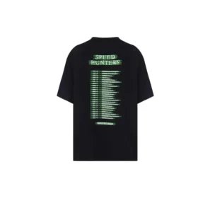 Erkek Balenciaga Speedhunters Band Kısa Kollu Siyah 556133TCV381000