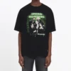 Erkek Balenciaga Speedhunters Band Kısa Kollu Siyah 556133TCV381000