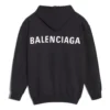 Erkek Balenciaga Sırtında Büyük Logo Baskılı Siyah 556143TAV371000