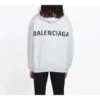 Erkek Balenciaga Sırtında Büyük Logo Düz Renkli Baskılı Beyaz 508184TYK549000