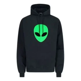 Erkek Balenciaga SS21 Alien Logo Baskılı Kalın Baskı Klasik Siyah 641679TJV959113
