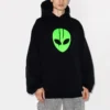 Erkek Balenciaga SS21 Alien Logo Baskılı Kalın Baskı Klasik Siyah 641679TJV959113