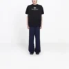 Erkek Balenciaga SS21 B Alfabe logolu Desenli Kısa Kollu Siyah 570803TFV761000