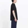 Erkek Balenciaga SS21 B Alfabe logolu Desenli Kısa Kollu Siyah 570803TFV761000