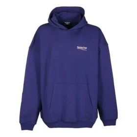 Erkek Balenciaga SS21 Baskılı Mavi 620973TIV531195
