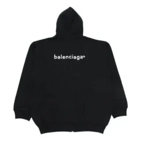 Erkek Balenciaga SS21 Fermuarlı Uzun Kollu Ceket Siyah 641659TIV551070