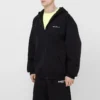 Erkek Balenciaga SS21 Fermuarlı Uzun Kollu Ceket Siyah 641659TIV551070