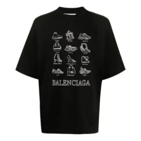 Erkek Balenciaga SS21 Günlük Baskılı Büyük Beden Kısa Kollu Siyah 641614TJV801070 Erkek Balenciaga SS21 Günlük Baskılı Büyük Beden Kısa Kollu Siyah 641614TJV801070