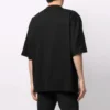 Erkek Balenciaga SS21 Günlük Baskılı Büyük Beden Kısa Kollu Siyah 641614TJV801070