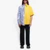 Erkek Balenciaga SS21 Çizgili Bol Kollu Gömlek 658850TIM369086