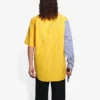 Erkek Balenciaga SS21 Çizgili Bol Kollu Gömlek 658850TIM369086