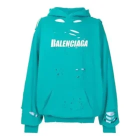 Erkek Balenciaga SS21 Klasik Alfabe Baskılı Delikli Gök Mavisi 659403TKVB64661 Erkek Balenciaga SS21 Klasik Alfabe Baskılı Delikli Gök Mavisi 659403TKVB64661