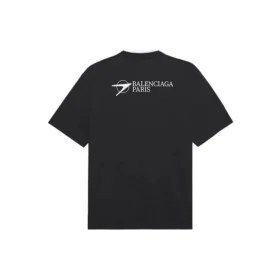 Erkek Balenciaga SS21 İşlemeli Logo Kısa Kollu Siyah 641675TKV861070 Erkek Balenciaga SS21 İşlemeli Logo Kısa Kollu Siyah 641675TKV861070